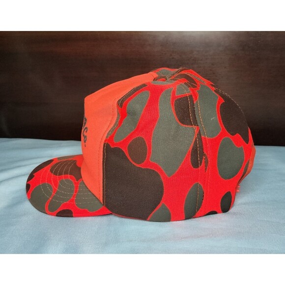 Vintage Frank Upchurch Co Deer Hunting Snapback Cap Hat Orange High Visibility 1 - Picture 6 of 16
